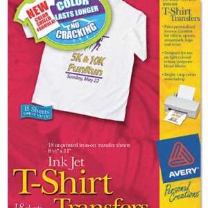 Personal Creations Ink Jet White/Light T Shirt Transfer Sheets   White 