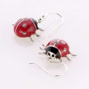  Silver Ladybird Earrings Jewelry