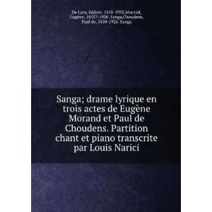   1855? 1930. Sanga,Choudens, Paul de, 1850 1925. Sanga De Lara Books
