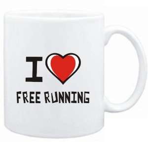  Mug White I love Free Running  Sports