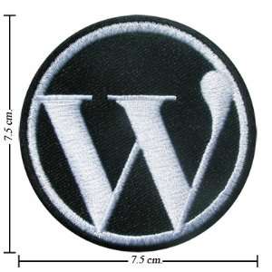 Wordpress Blog Logo Embroidered Iron on Patches From Thailand Free 