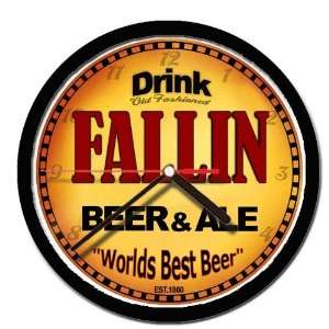  FALLIN beer and ale cerveza wall clock 