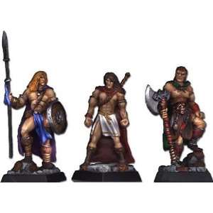  Fenryll Miniatures Barbarians (3) Toys & Games