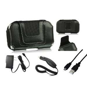 ZTE Chorus Case Premium Pouch, Car Charger, Travel Wall Home Charger 