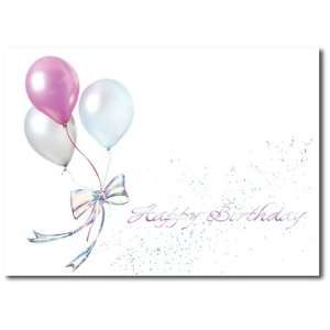  Birchcraft Studios 0511 Happy Birthday Balloons   Silver 