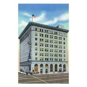   View of the First National Bank Building Giclee Poster Print, 12x16