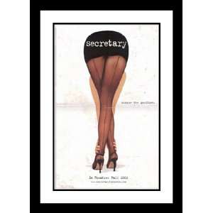 Secretary 32x45 Framed and Double Matted Movie Poster   Style A   2002