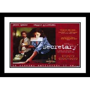 Secretary 32x45 Framed and Double Matted Movie Poster   Style C   2002