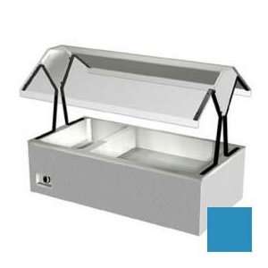   Cold Table Top Buffet, 2 Sections, 2 Hot Wells, 240v, 58 3/8Lsky Blue