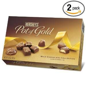Hersheys Pot of Gold Milk Chocolate Collection, 10 Ounce Boxes (Pack 