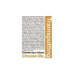  Trainspotting   Quotes Poster Print