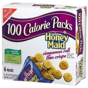 100 Calorie Packs Honey Maid Cinnamon Roll Thin Crisps, 6 Count 