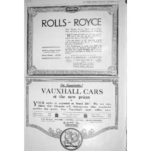  1922 ROLLS ROYCE MOTOR CAR VAUXHALL SUNBEAM MINERVA FERODO 