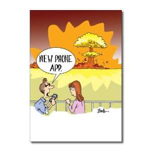  iPhone App Explosion Funny Happy Birthday Greeting Card 