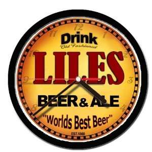  LILES beer and ale cerveza wall clock 