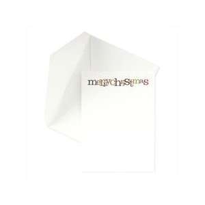  Letters Pearl White Holiday Printable Invites