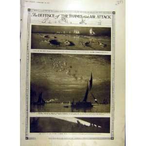  1917 Thames Air Attack Defence Ww1 War London
