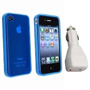   Skin Case+Car Charger Compatible With iPhone® OS 4 G 4th Electronics