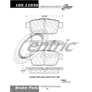  Centric Parts 102.11030 102 Series Semi Metallic Standard 