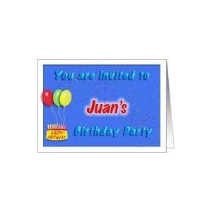  Juans Birthday, Invitation to the Party Card Toys 