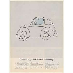  1968 VW Volkswagen Beetle Bug Announces Air Conditioning 