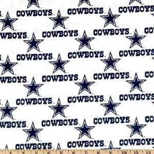   Dallas Cowboys White Fabric By The Yard Arts, Crafts & Sewing