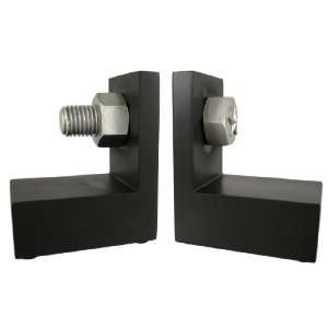  Black / Silver Nut And Bolt Bookends Book Ends