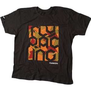  Fly Racing T Shirts Block Party Tee Black Small 