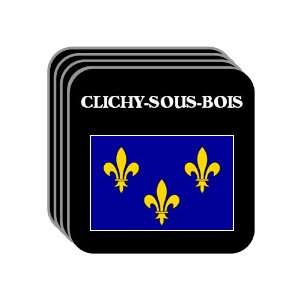  Ile de France   CLICHY SOUS BOIS Set of 4 Mini Mousepad 