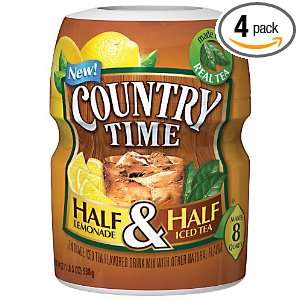 Country Time Half Lemonade Half Iced Tea, 19 Ounce (Pack of 4)