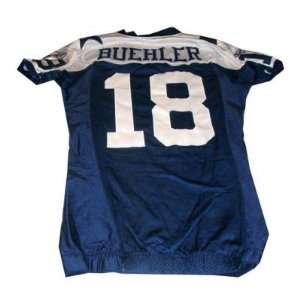  David Buehler Jersey   Cowboys #18 Game Worn Blue 