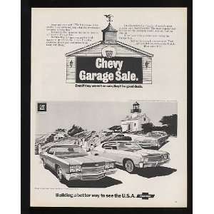   Impala Malibu & Kingswood Garage Sale Print Ad (14401)
