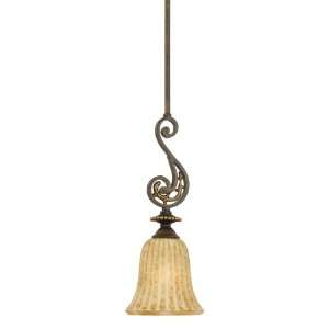 Quoizel LZ1507ML Lorenza 57 1/2 Inch Rod Hung Mini Pendant with Fluted 