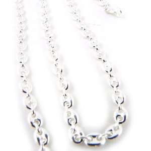   Hi silver Grain De Café 45 cm (17. 72) 4 mm (0. 16). Jewelry