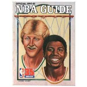 The Sporting News Official 1980 81 NBA Guide Book Bird 