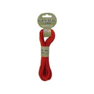    Pepperell Parachute Cord 3mm Nylon Red 16ft