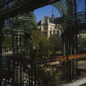 Trellis in a Garden in the Backyard of a Cathedral, Les Halles, Notre 