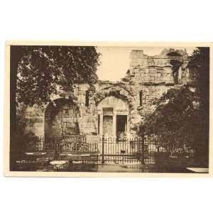  1930s Vintage Postcard Garden Fountain   Temple of Diana 