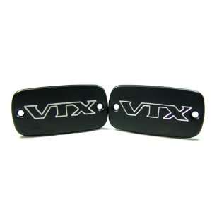  HONDA VTX 1800 VTX1800 BLACK MASTER CYLINDER CAPS 