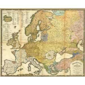    Ethnographische Karte von Europa, 1847 Arts, Crafts & Sewing