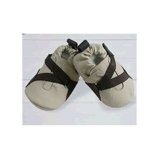  Shooshoos   Beige Shoe with Brown Wrap (SizeS0 6M) Baby