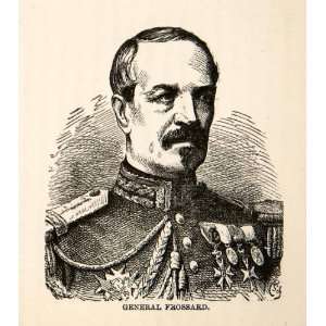 1871 Wood Engraving General Charles Auguste Frossard Franco Prussian 