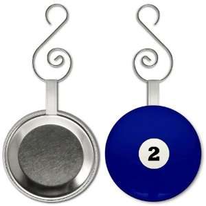  TWO BALL Pool Billiards 2.25 inch Button Style Hanging 