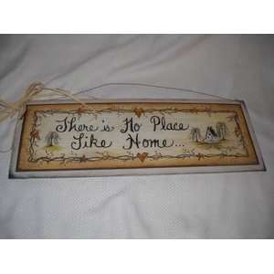  Theres No Place Like Home Country House Wood Wall Art Sign 