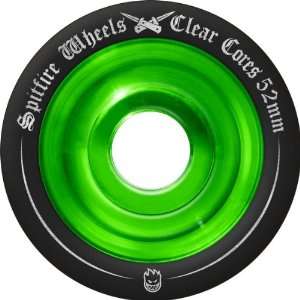  Spitfire Clearcut Black/Lite Green 54mm Skateboard Wheels 