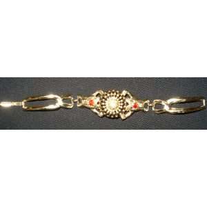  Goldtone Rhinestone Bracelet 