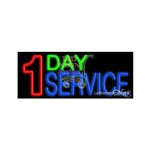 Day Service Neon Sign 13 Tall x 32 Wide x 3 Deep  