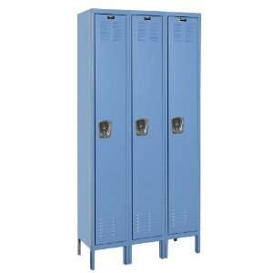Hallowell U3288 1MB Marine Blue Steel Premium Wardrobe Locker, 3 Wide 