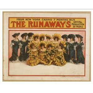  Historic Theater Poster (M), The runaways from New York 