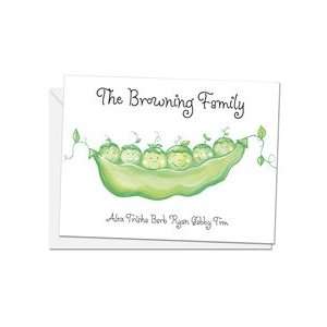  Peas In A Pod Note Cards and Envelopes Health & Personal 
